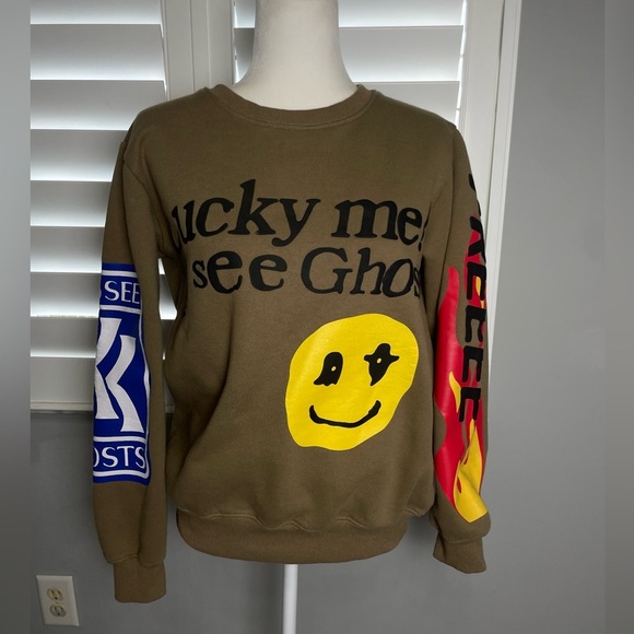 Camp Flog Gnaw Sweatshirt Adult L Lucky Me I See Ghosts Kid Cudi Nov 11 Kanye - Picture 7 of 16
